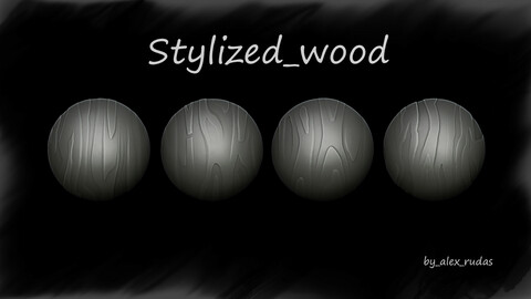 Stylized wood alphas