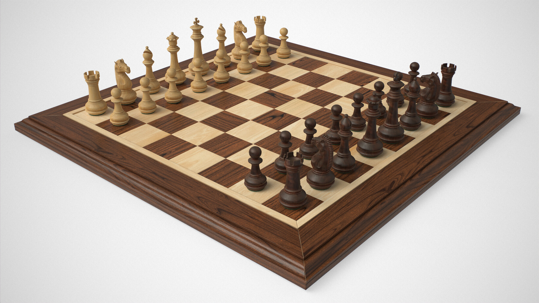 ArtStation - Low poly 3D Chessboard Game assets