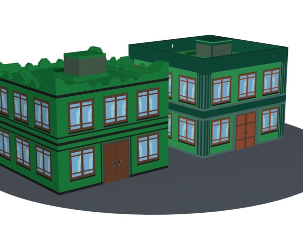 ArtStation - Two buildings | Resources