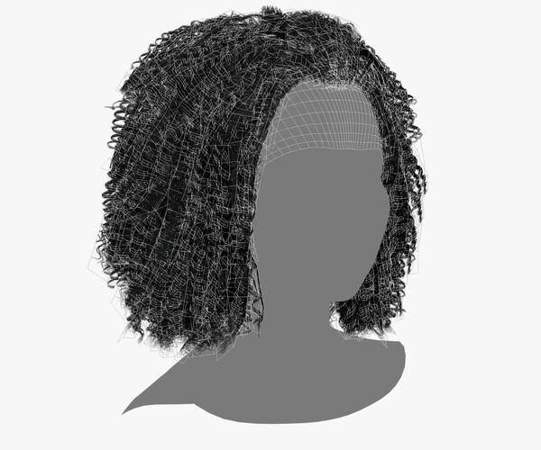 ArtStation - Hair Female - 022 | Game Assets