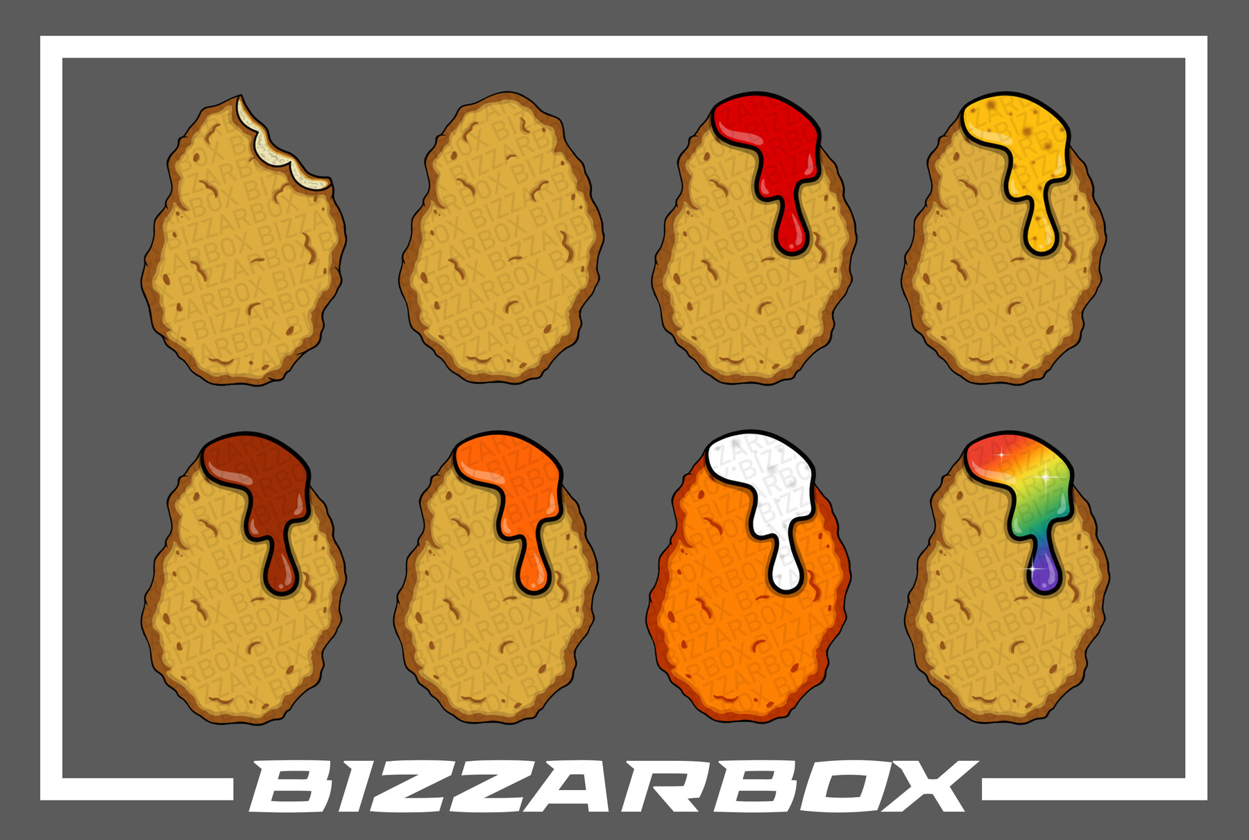 ArtStation Twitch Sub Badges Nuggets Artworks