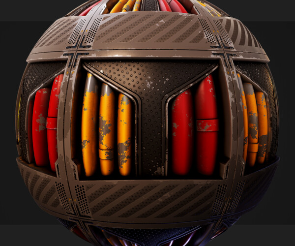 ArtStation - Sci-Fi Floor Panel Material - Substance Designer | Game Assets