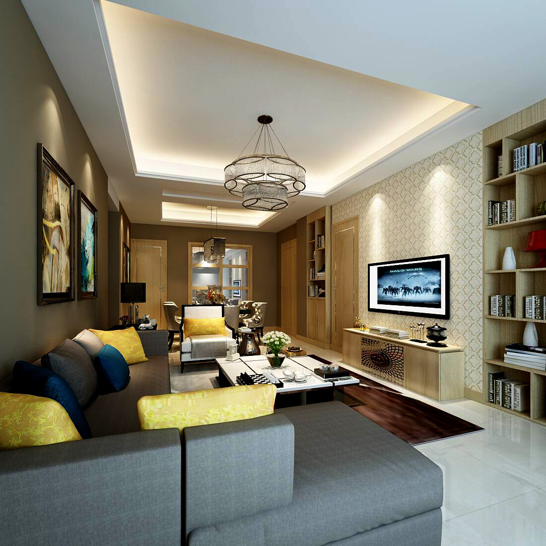 ArtStation - Living Room - Modern Style - 9461 | Resources