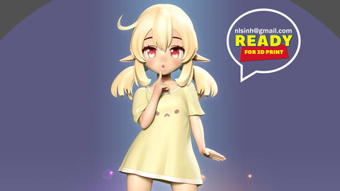 Klee in a T-shirt 3D