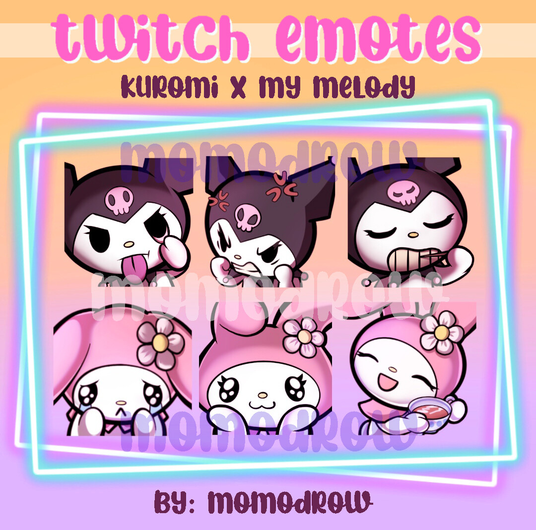 artstation-kuromi-x-my-melody-6-twitch-emotes-pack-artworks