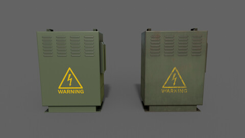 PBR Electric Box (DarkGreen) Ver.3