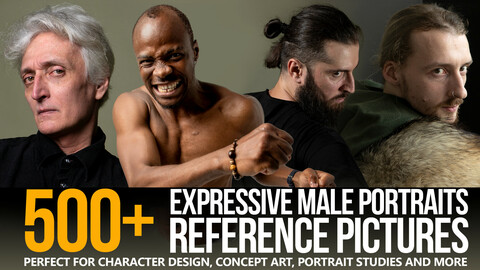 500+ Expressive Male Portraits Reference Pictures