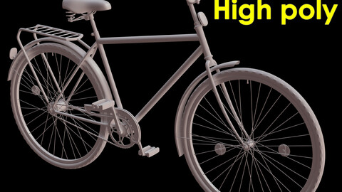 Bicycle high poly