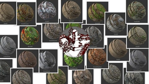 40+ Tileable Photorealistic Materials for UE4 & Substance Painter