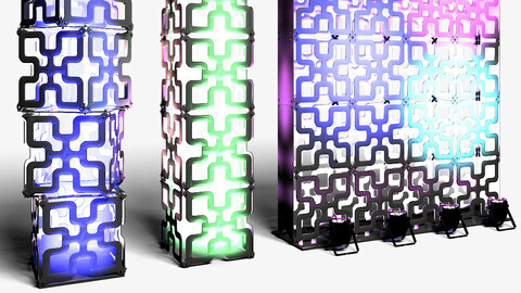 Stage Decor 05 - Modular Wall Column