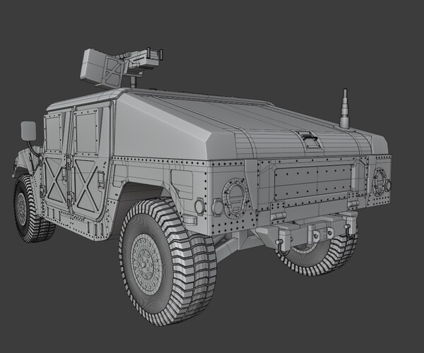 ArtStation - HUMVEE US Army | Game Assets