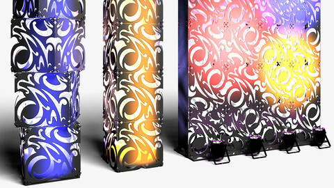 Stage Decor 07 - Modular Wall Column