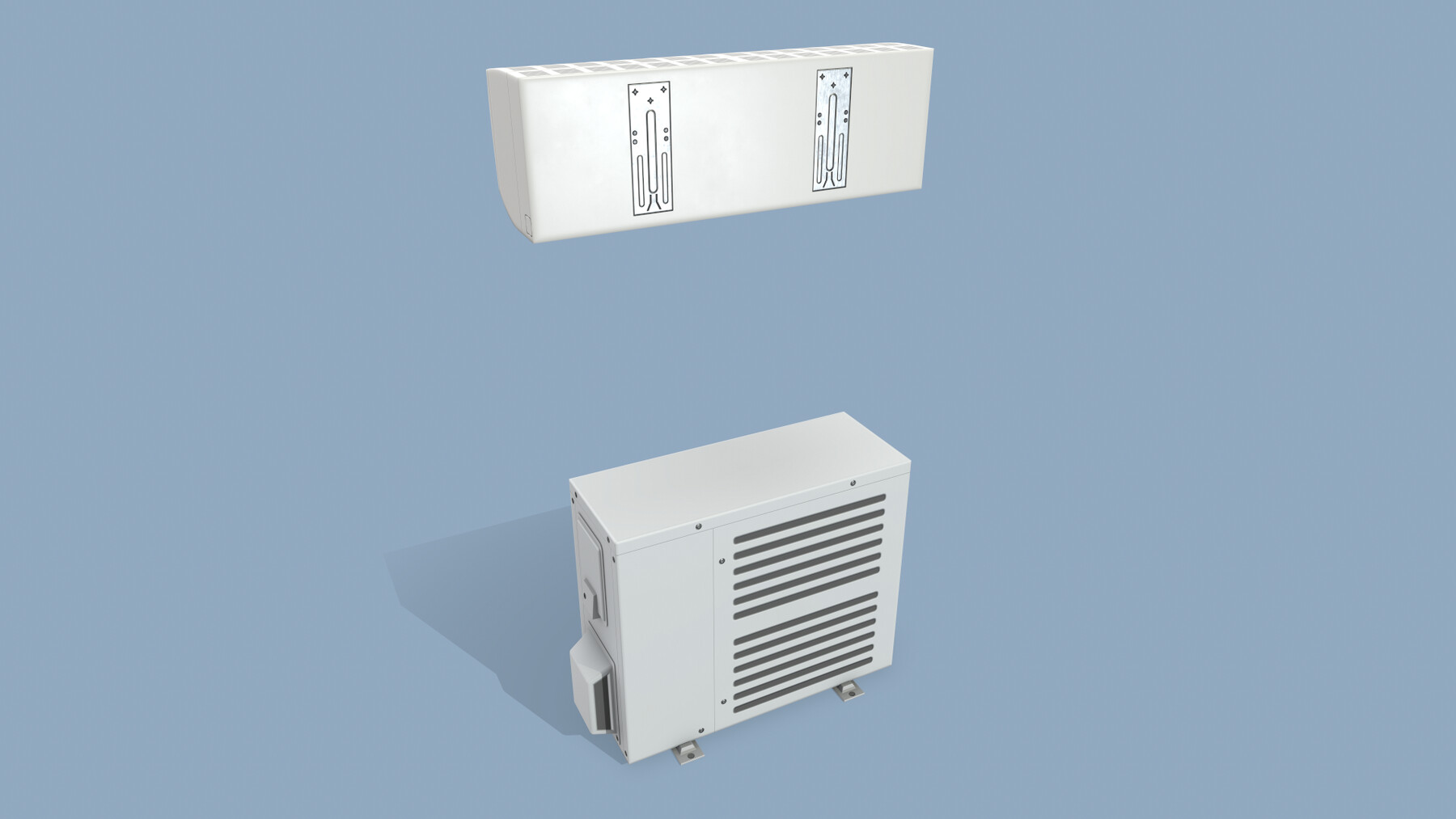 Ac 003. Кондиционер 3d model. Conditioner 3d model. Air Conditioner 3d.