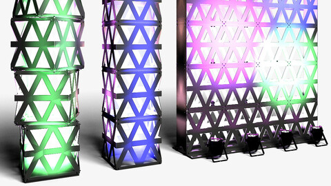 Stage Decor 14 - Modular Wall Column