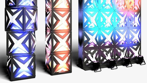 Stage Decor 17 - Modular Wall Column