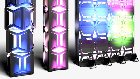 Stage Decor 19 - Modular Wall Column