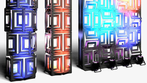 Stage Decor 21 - Modular Wall Column