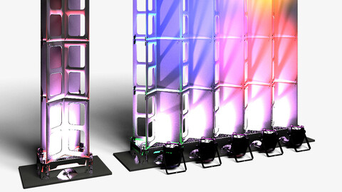 Stage Decor 28 - Modular Wall Column