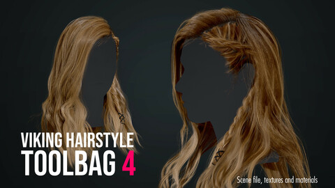 Hair Cards, Viking Hairsyle - Marmoset Toolbag 4