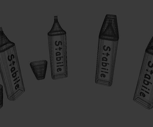 ArtStation Highlighter Pens Game Assets