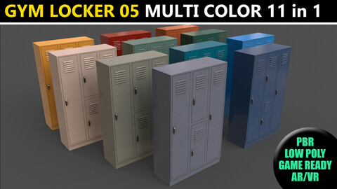 PBR School Gym Locker 05 - Multi color Pack