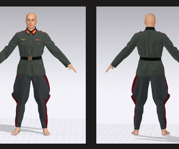 Baseball uniform Marvelous Designer project 3D model