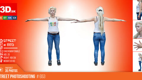 T-POSE & DETAILS | Female Photo References #653