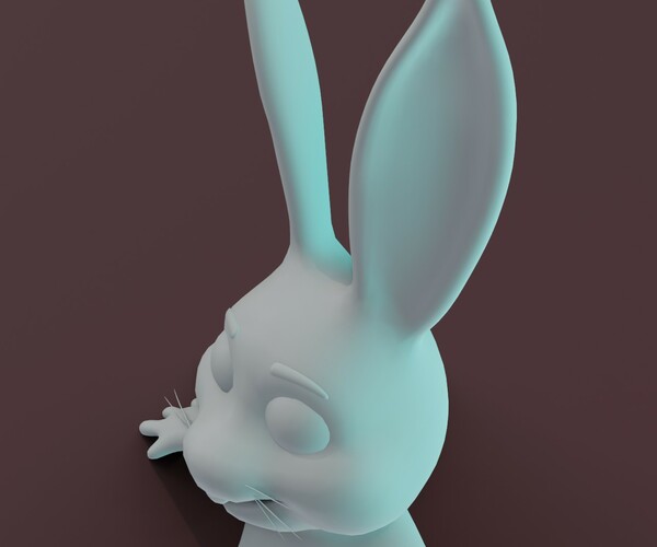 ArtStation - Cartoon Rabbit Rigged Base Mesh 3D Model | Game Assets