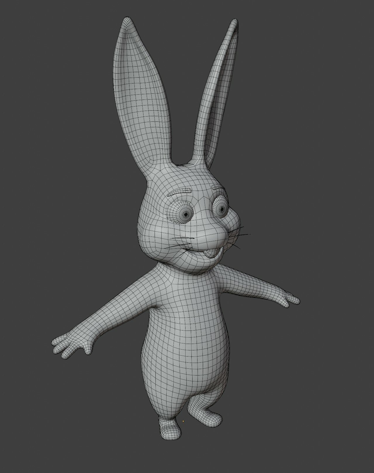 ArtStation - Cartoon Rabbit Rigged Base Mesh 3D Model | Game Assets