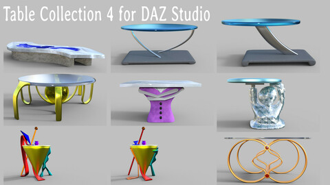 Table Collection 4 for DAZ Studio