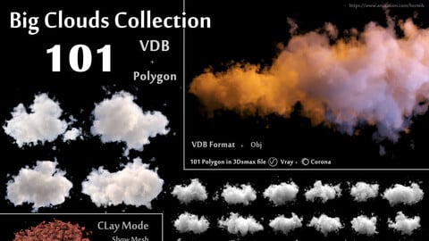 Big Clouds Collection - 101 clouds 3D model