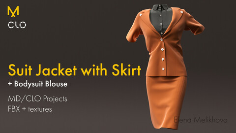 Suit Jacket with Skirt | Female Outfit