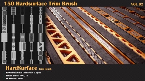 150 HardSurface Trim Brush-Vol2