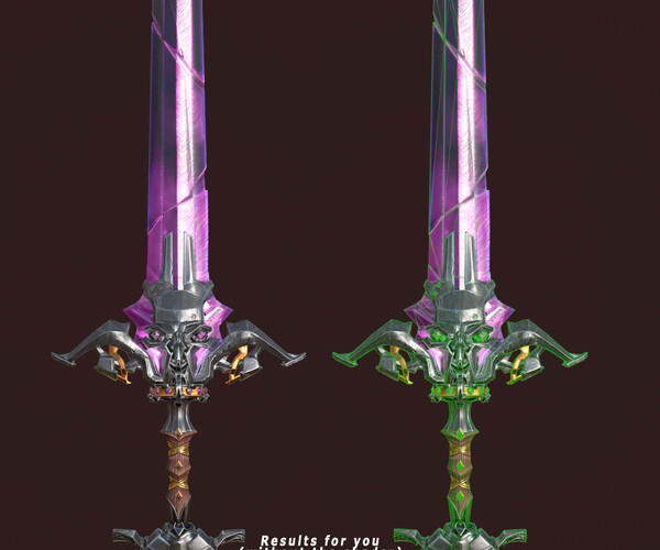 ArtStation - Corrupted Crystal Katana