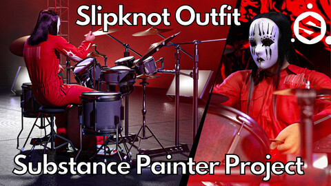 Substance Painter (.SPP) : Slipknot boiler suit