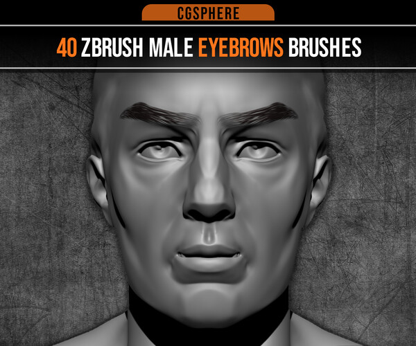 ArtStation 40 ZBRUSH MALE EYEBROWS BRUSHES Brushes