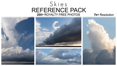 Reference Pack - Skies - 200+ Royalty Free Photos