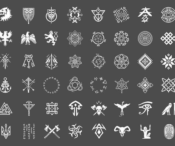 ArtStation - Hand-drawn Decals Vol. 3 | Game Assets