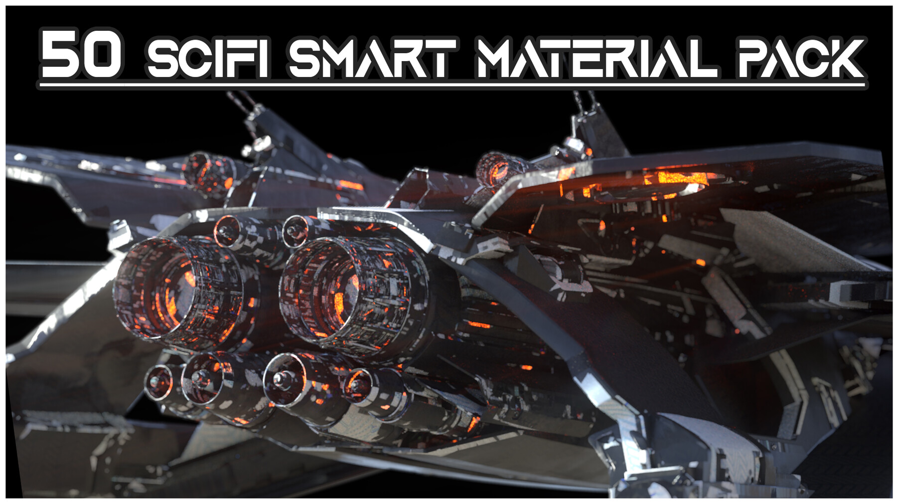 50 High Quality Sci-Fi Smart Material Bundle[Artstation]
