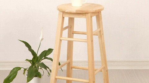 Rubber Round Bar Stool