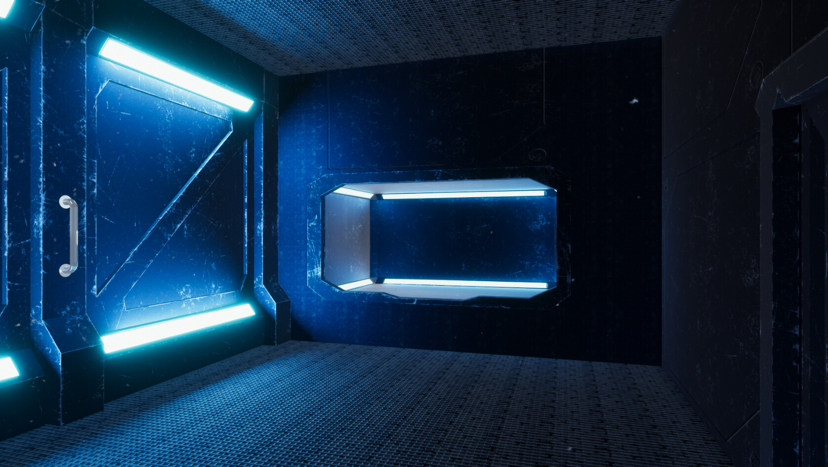 ArtStation Stylized Space station room PBR game ready Lowpoly 3D