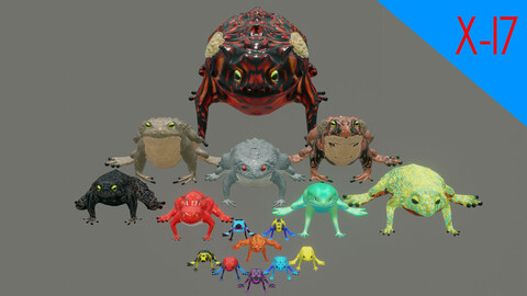 Toads and frogs pack