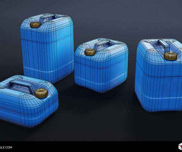 ArtStation Plastic canister Game Assets