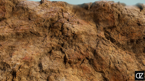 PBR - ROCKY DESERT SURFACE - 4K MATERIAL