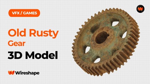 Old Rusty Gear Raw Scanned 3D Model