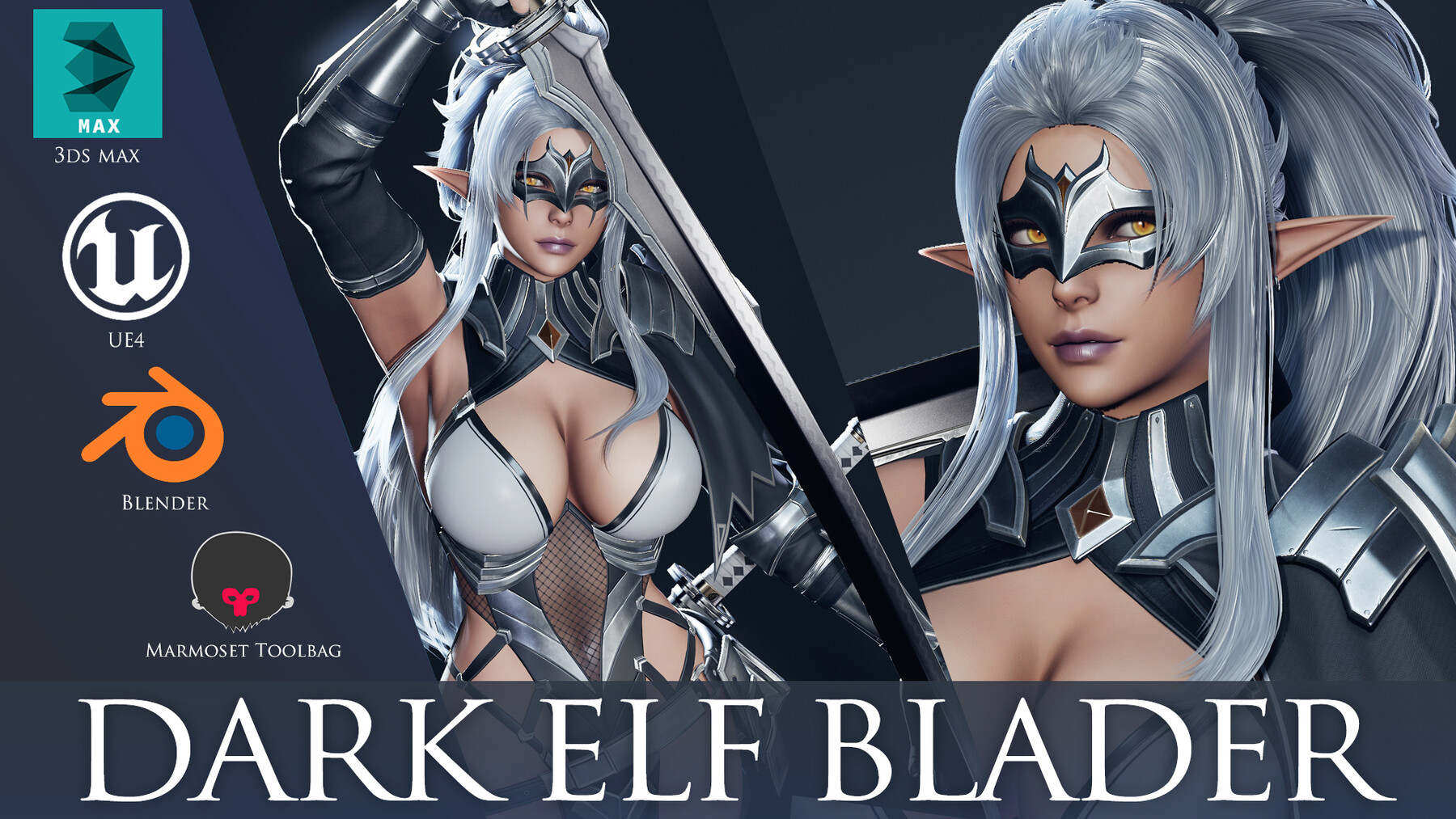 Dark Elf Blader Game Ready, 49% OFF