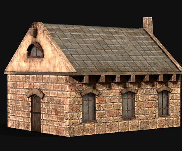 ArtStation - Stone House Game Ready | Game Assets