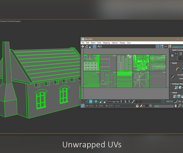 ArtStation - Stone House Game Ready | Game Assets
