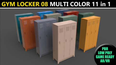 PBR School Gym Locker 08 - Multi color Pack