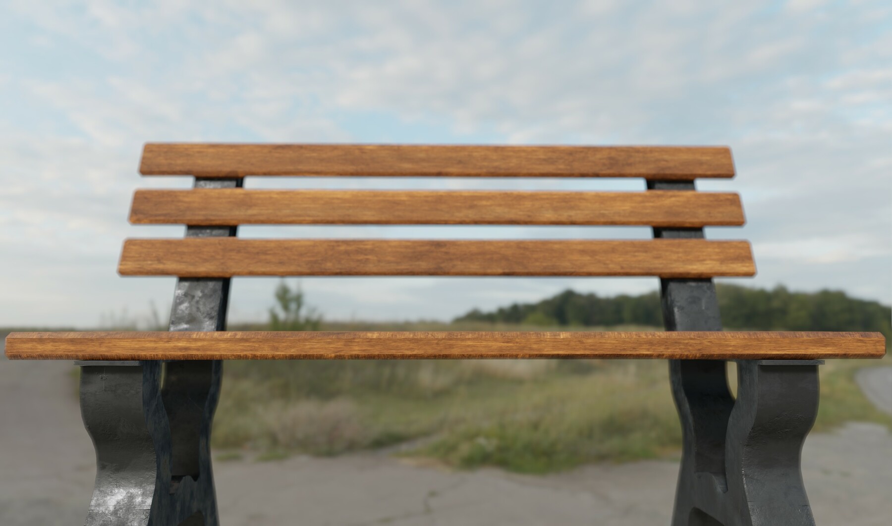 ArtStation Park Bench Game Assets